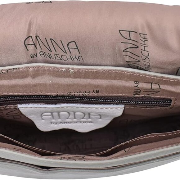 Anna by Anuschka Women's Hand Painted Genuine Leather Flap Crossbody - Picture 4 of 6